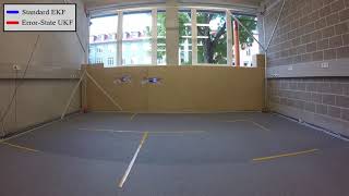 Error-State Unscented Kalman Filter for Crazyflie navigation