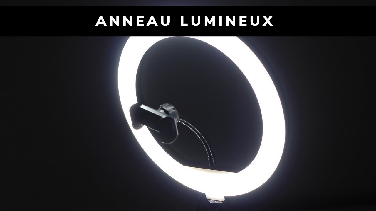 Silvergear Support pour Selfie avec Anneau Lumineux pour téléphone Portable, trépied avec télécomman