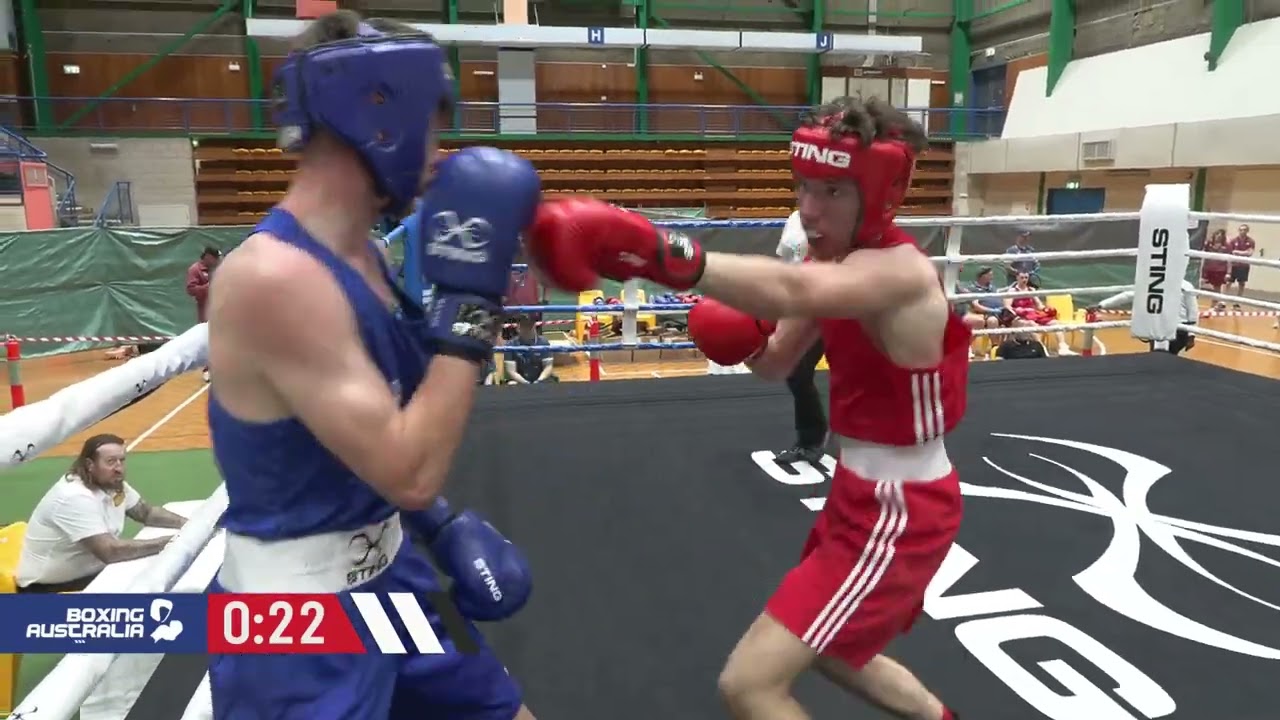 Bout 16 – Junior Boys (J66 kg) – Peter Higgins vs Nicholas Pritchard