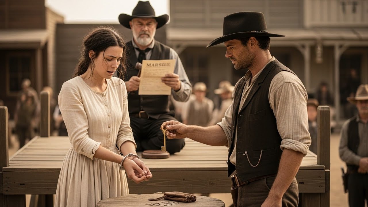 She Was Auctioned Off At A Settlement Square, The Cowboy Bid Everything He Had To Free Her