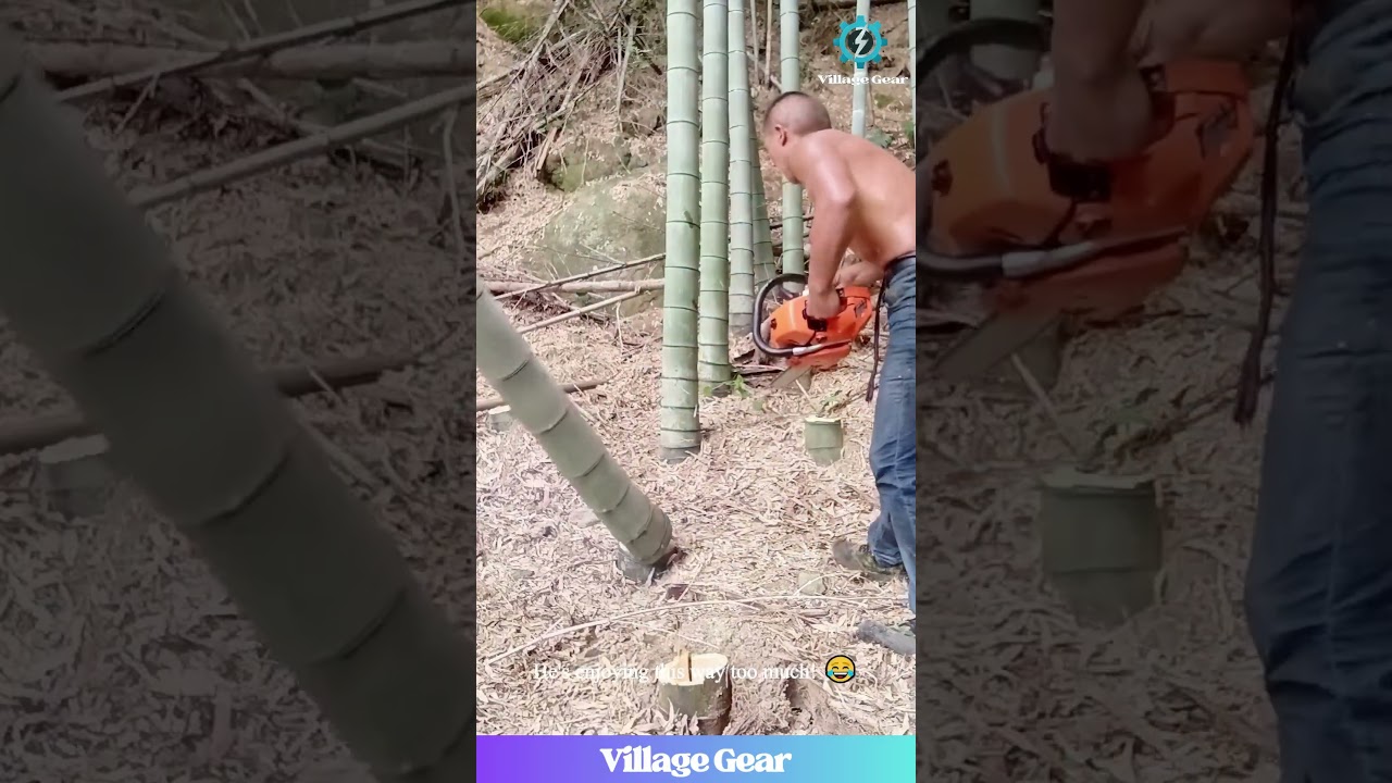 Chainsaw vs Bamboo Forest!  Who Wins?!  