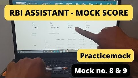 🤯RBI ASSISTANT MOCK SCORE 👉 #practicemock no. 8 & 9