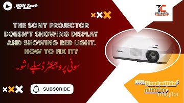 Sony Projector Blinking red light  and not showing display.|How to fix it|