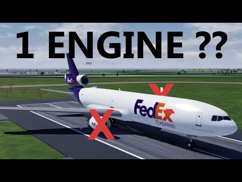 Can Airliners Takeoff With ONE Engine ? Roblox