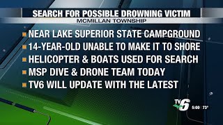 Search underway for missing 14-year-old suspected of drowning in Lake Superior