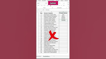 Preenchimento relâmpago no Excel   Junior x Senior