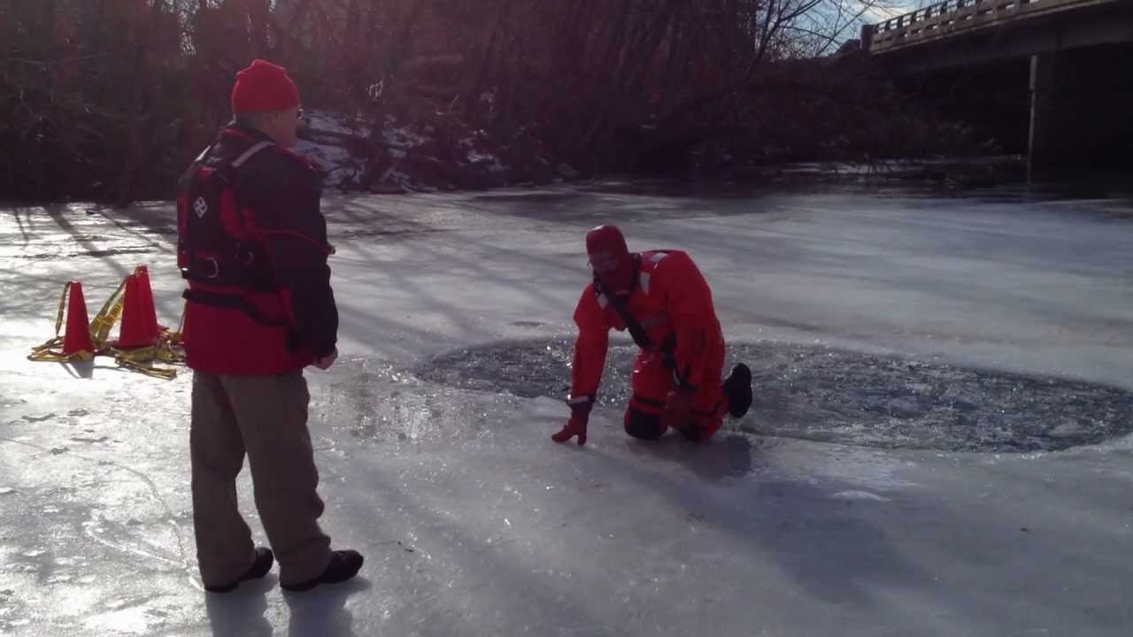 Ice Rescue Self Rescue - Technique 1 - YouTube