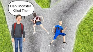 THE DARK MONSTER CHASES ANDREW AND HIS FRIENDS AND DEFEATED THEM 🥺 IN SPRING SEASON  screenshot 1