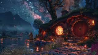 ✨🌙Quiet Night by a Hobbit LakeHouse | No Midroll Ads | Quiet Shire Ambiance | Sleep, Relax | 6 Hrs