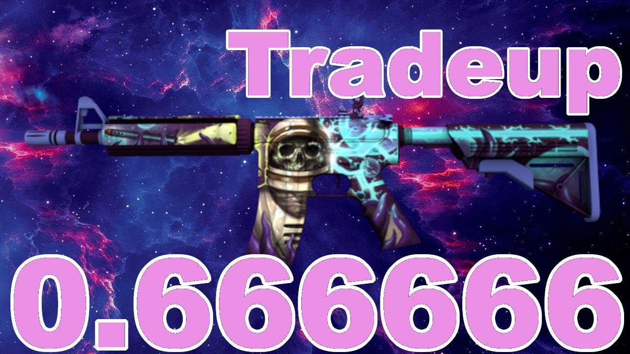 CS:GO M4A4 Desolate Space 0.6666666 Float Tradeup - YouTube