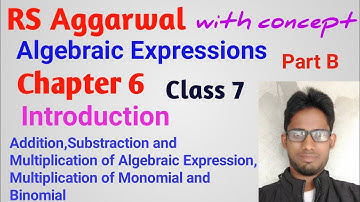 Rs Aggarwal class 7 Chapter 6 Introduction | Algebraic Expressions |  | MATH GURUJI