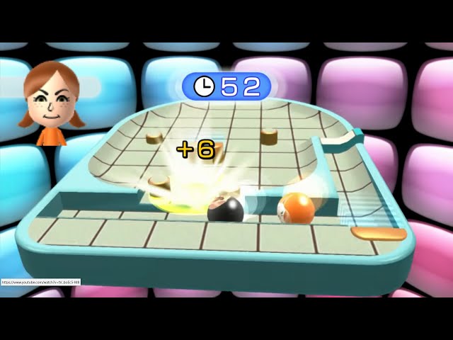 Wii Fit U] Table Tilt-Plus 136 (Play as Lucia) コロコロ玉入れ
