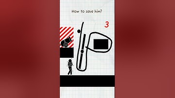 Draw 2 Save : How to save him? ( Part 95 ) #shorts