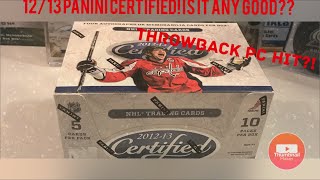 12/13 Panini CERTIFIED Hockey Hobby Box!- Sweet throwback PC Card! Box 1 of 2!