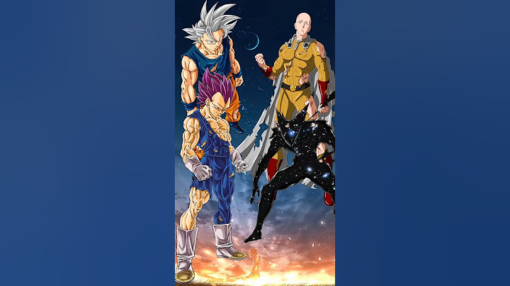 Goku/Vegeta 🆚 Saitama/Garou | #goku #vegeta #saitama #garou