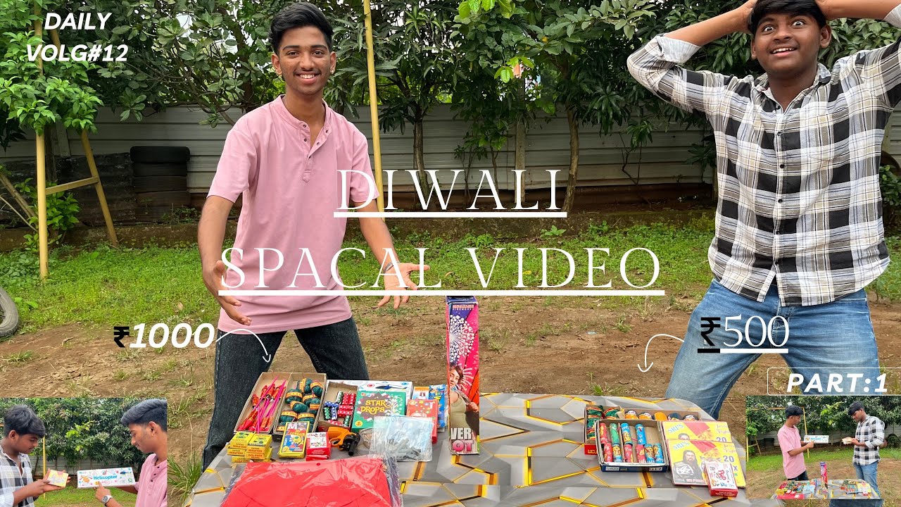 Diwali Fireworks Shopping Challenge. ₹500Vs₹1000 💵 l किसके पटाखे में होगा दम😈part:1
