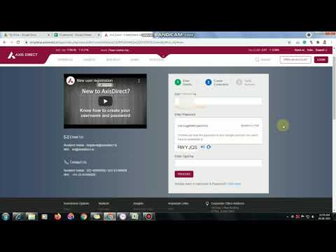 How to create username and password in axis direct | axis direct login first time user | Axis demat