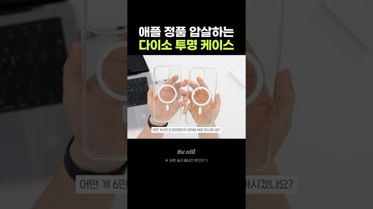 애플vs다이소 투명케이스 멸망전