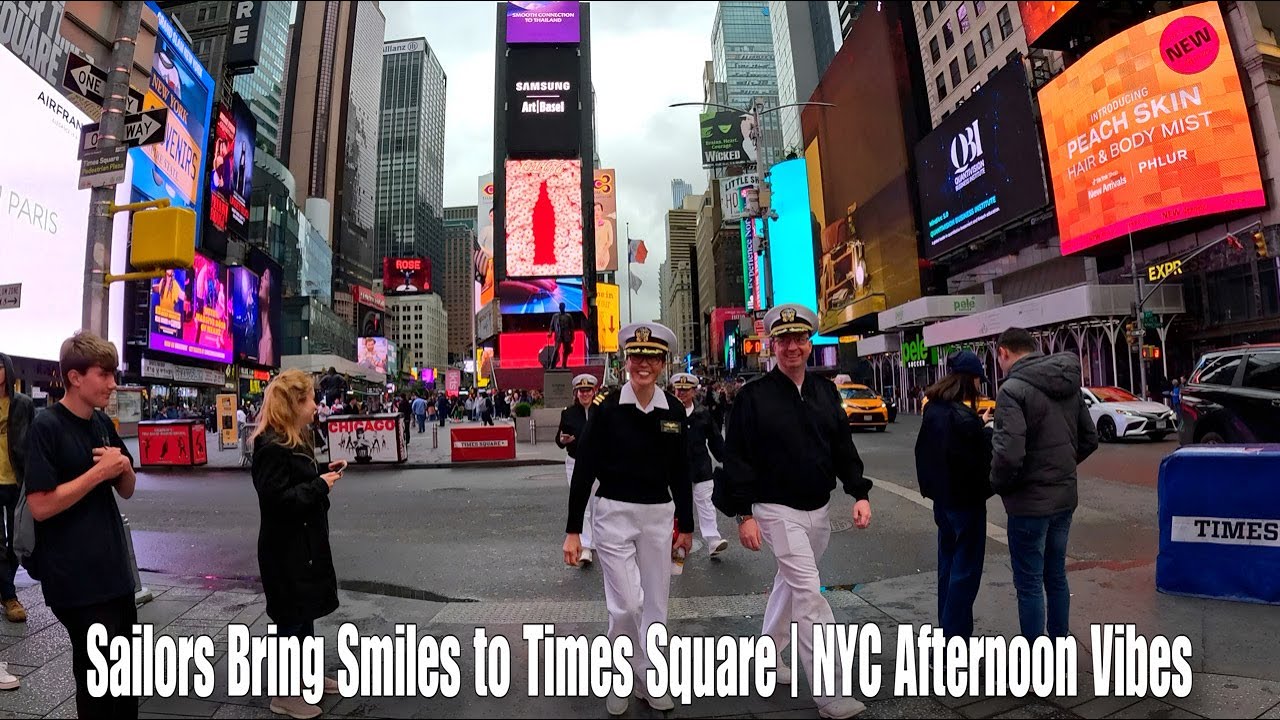 Sailors Bring Smiles to Times Square | NYC Afternoon Vibes