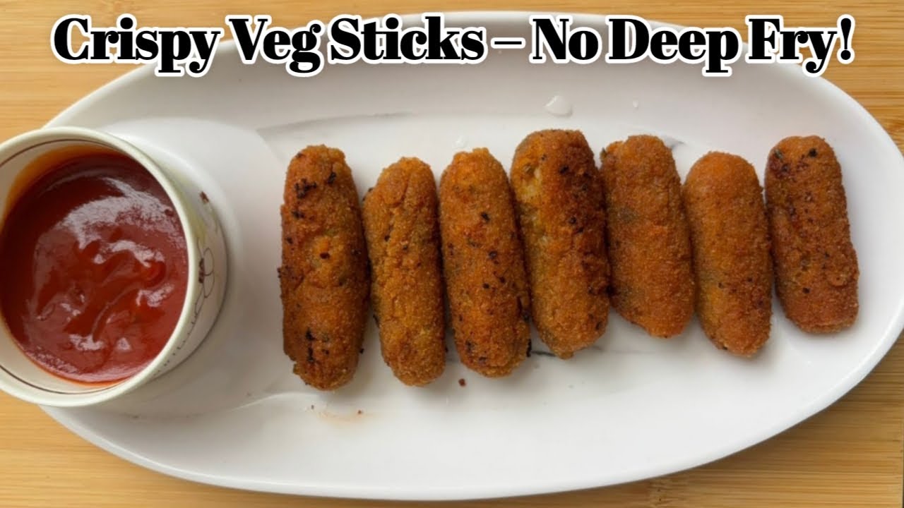 Healthy Crispy Veg Sticks ! बिना डीप फ्राई के बना क्रिस्पी वेजस्टिक – हेल्दी और टेस्टी!