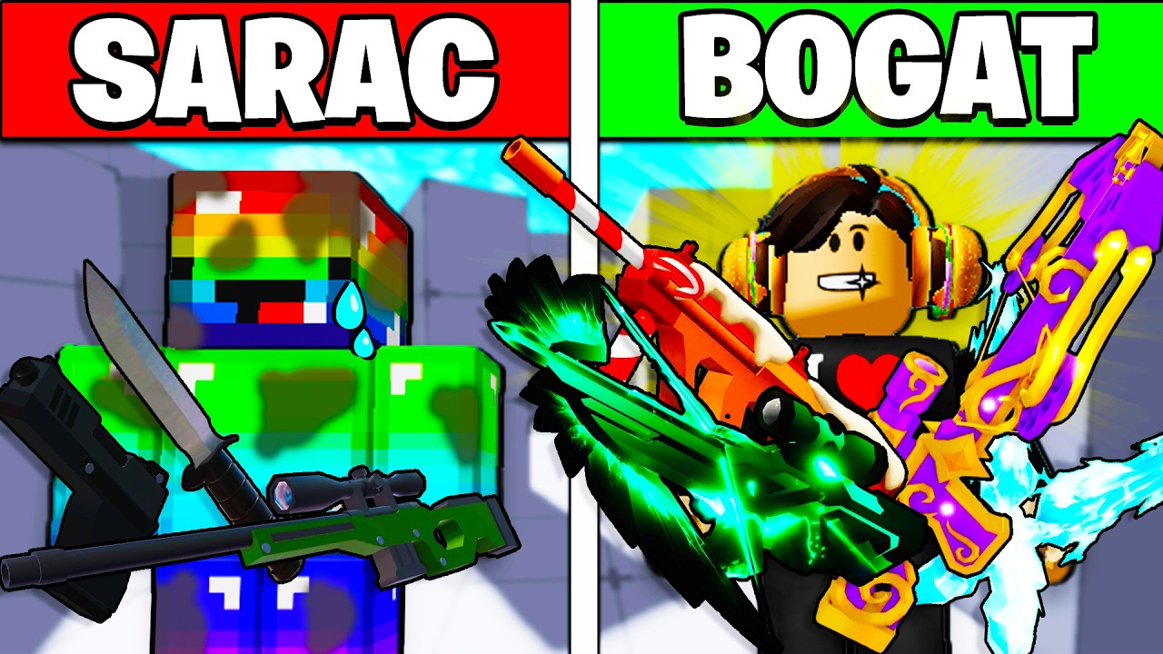 SARAC vs BOGAT pe Roblox Rivals cu @LucaLuk