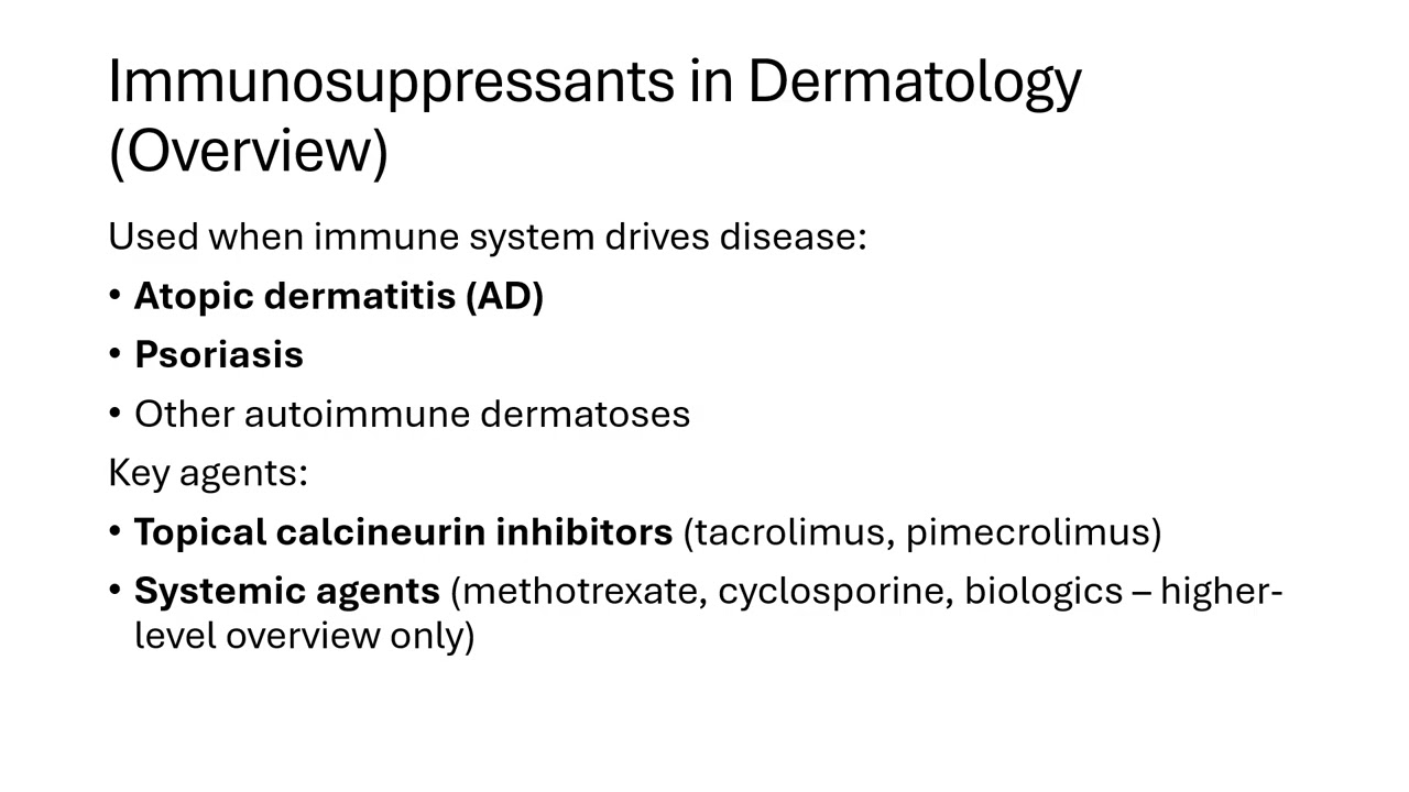 Dermatologic Pharmacology for PA Students