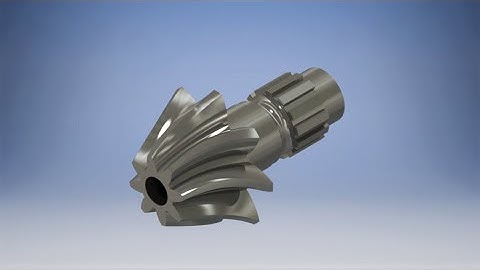 Autodesk Inventor Tutorial || How to make Helical Bevel Gear in Inventor