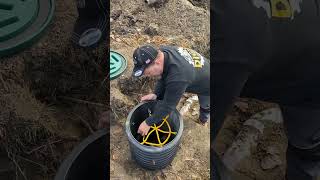 Septic Tank Riser, Lid, and Effluent Filter installed on every new system