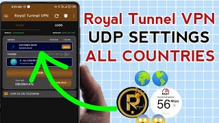 How To Setup Royal Tunnel VPN with all Country UDP Settings For Secure Browsing  screenshot 3
