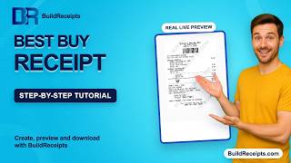 How to Use the Best Buy Receipt Generator | BuildReceipts Tutorial