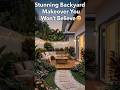 Stunning Small Backyard Idea Makeover You Won’t Believe 😍 #renovation #shorts #backyardmakeover