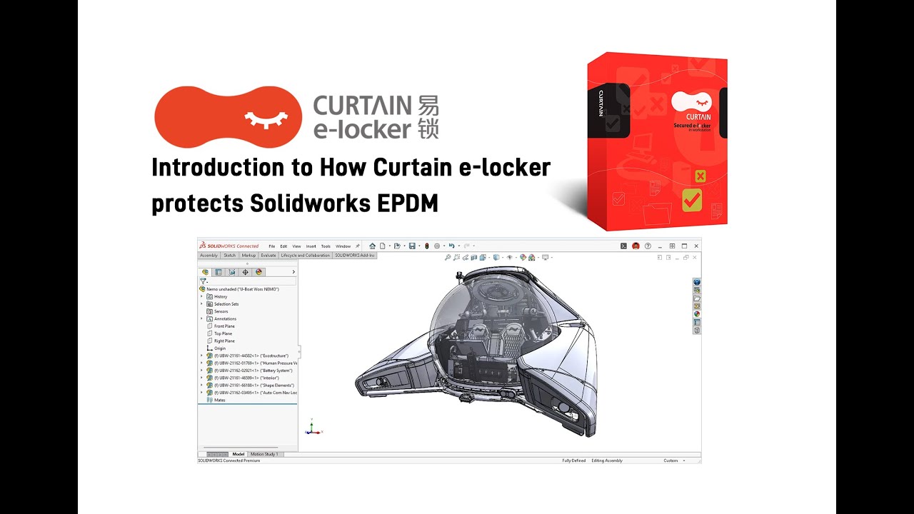 Introduction to How Curtain e-locker protects Solidworks EPDM