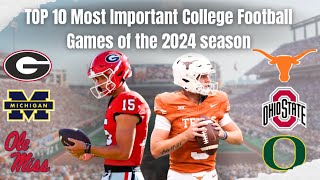 Top 10 Upcoming College Football Games of the 2024-25 Season