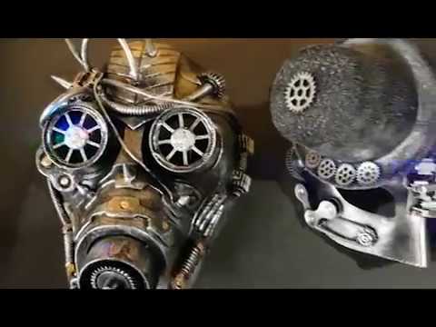Cool Steampunk masks with LED lights - Masques steampunk