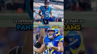 Panthers vs Rams (32 Offense Bracket - Round 2, Part 23) #shorts #nfl