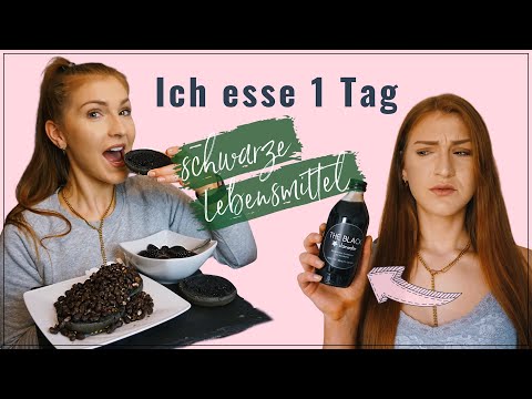 Ich esse 1 Tag nur schwarze Lebensmittel - Food Challenge | MrsSuperSophia