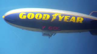 Goodyear blimp flying over Eugene, OR  2015