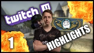 💥 Twitch Highlights 💥 ft s1mple / GeT_RiGhT / shroud( Funny moments / Clutches / Fails / Aces ) #1