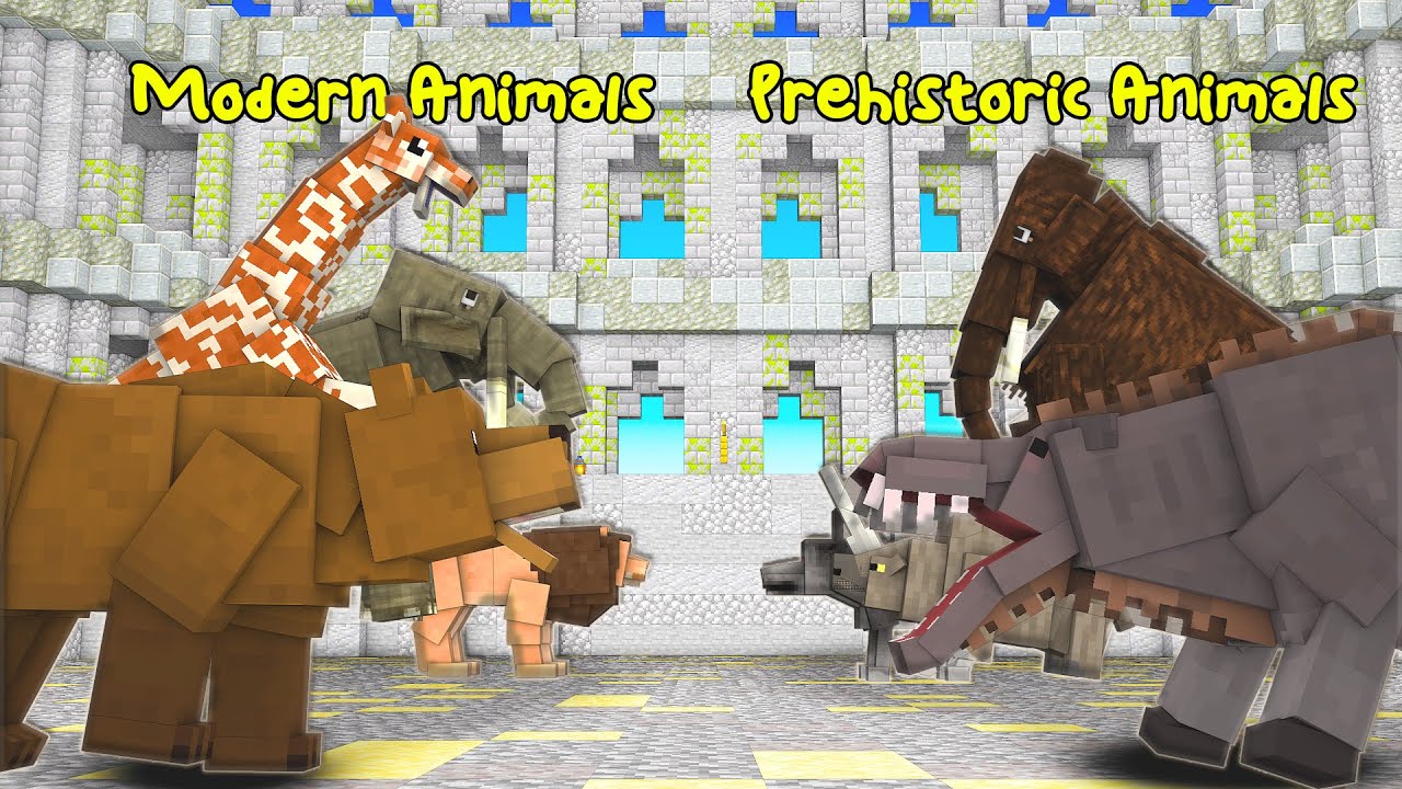 PREHISTORIC vs MODERN MEGAFAUNA in 12 EPIC BATTLES 🐅🦣🦒