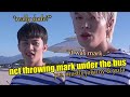 nct throwing mark under the bus (mostly johnny & yuta)(ft. doyoung laughing)