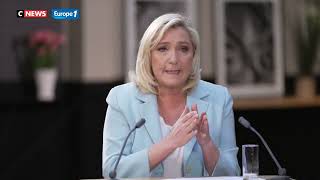 Marine Le Pen reproche à Jean-Luc Mélenchon de "ne pas être honnête" à propos des législatives