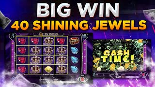 40 Shining Jewels slot by Casino Technology (CT Gaming) - BIG WIN