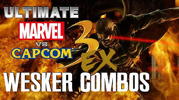 UMvC3 EX mod - Wesker Combos w/ new Assists