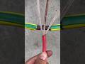⚡perfect grounding wire splice🔧#electrician #wirehack #diy #cablejoint #electricwork #uas #uk