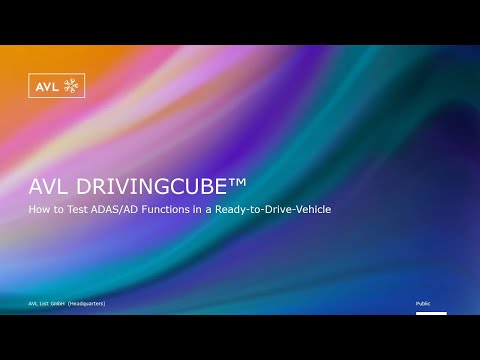 AVL DRIVINGCUBE™ |  How to Test ADAS/AD Functions in a Ready-to-Drive-Vehicle