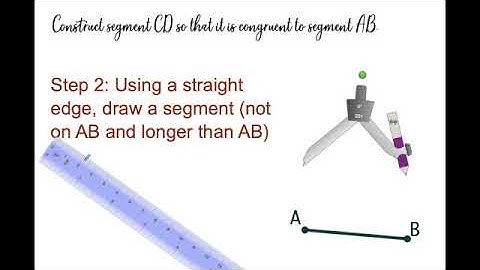 Construction 1: copying a segment
