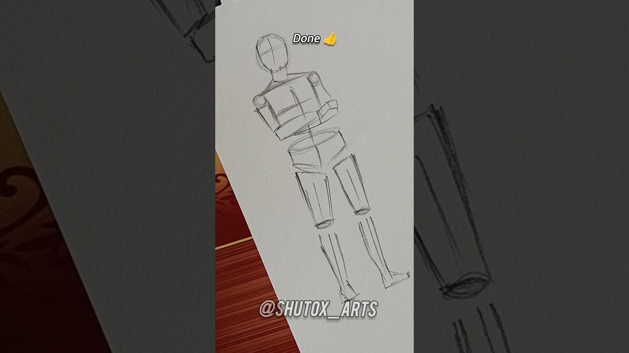 how to draw full body structure ✨