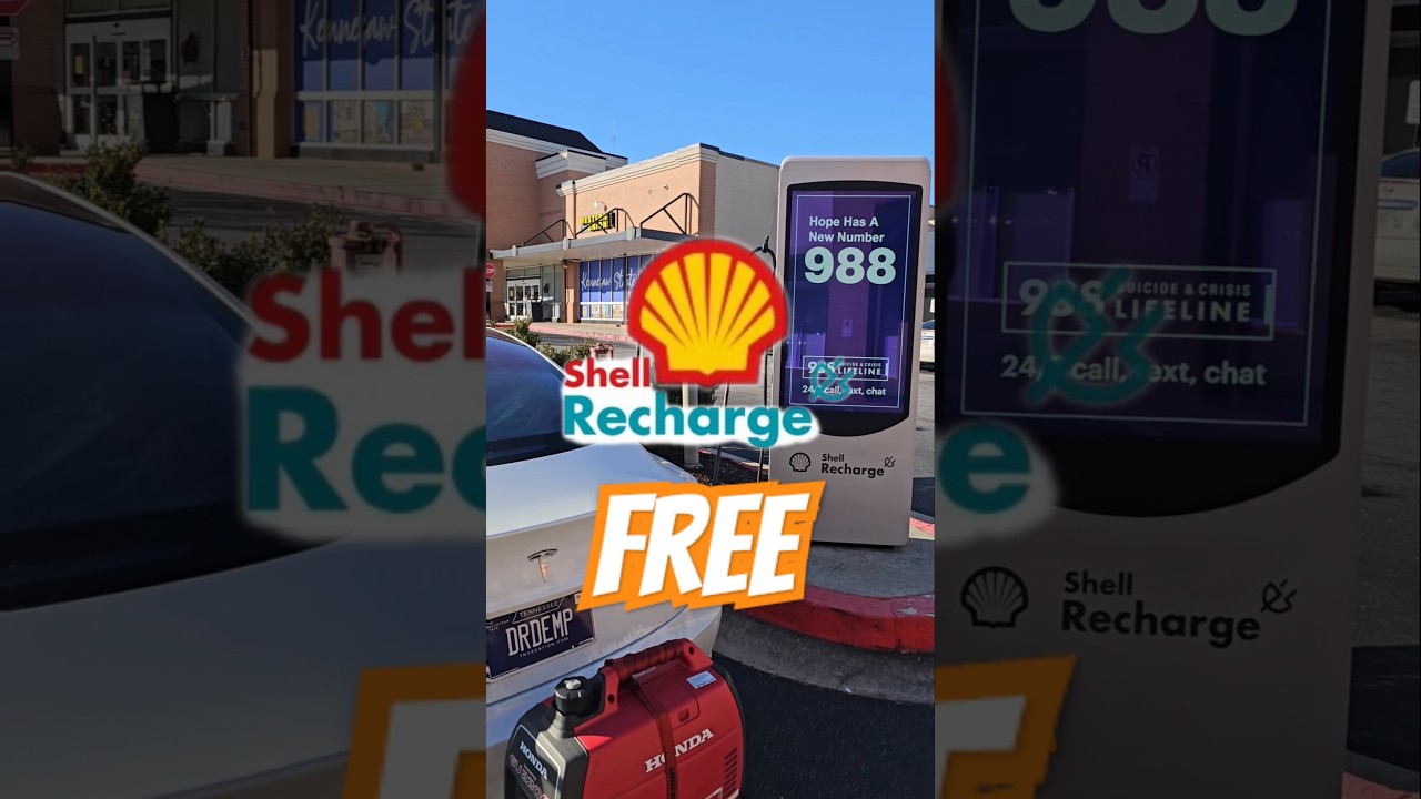 FREE Gas Pump Thanks Shell Recharge 