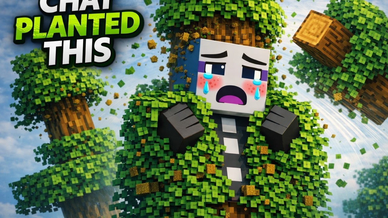 My Chat RUINED My Minecraft Run With Trees