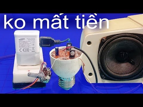 Video Cách làm mạch loa ampli đơn giản nhất, dùng 5v bộ sạc... - youtube
